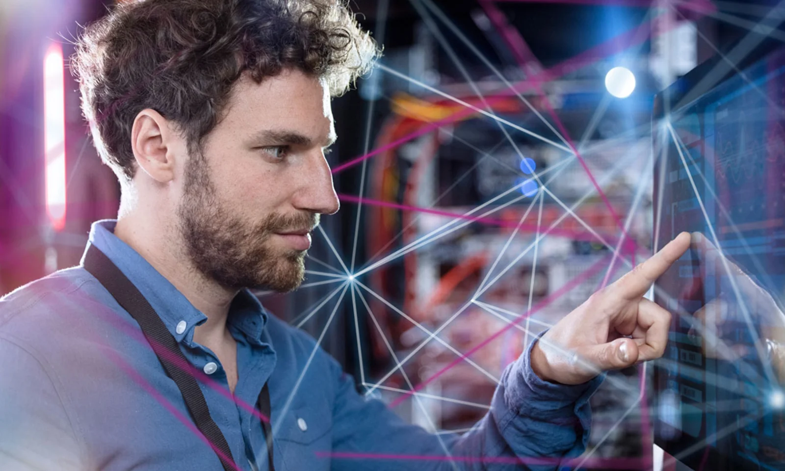La imagen muestra la integración de tecnología digital avanzada para facilitar los pagos transfronterizos con monedas digitales. Simboliza el papel de GFT en el empoderamiento de las transacciones financieras globales a través de soluciones blockchain innovadoras. Esta imagen, que aparece en el sitio web de GFT, destaca el compromiso de la empresa con el avance del futuro de los pagos digitales y la Red Universal de Pagos Digitales (UDPN).