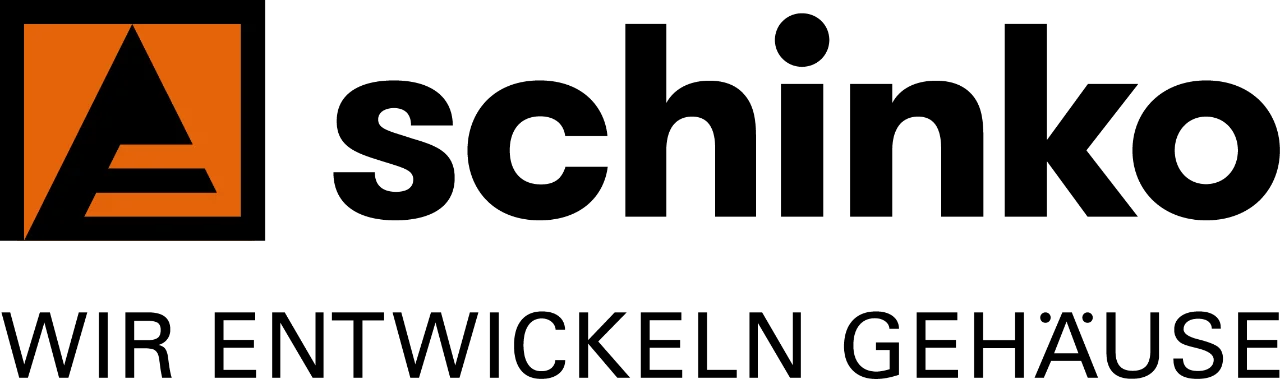 Schinko Logo Logo of Schinko featuring a stylised "A" within an orange square and black text.
