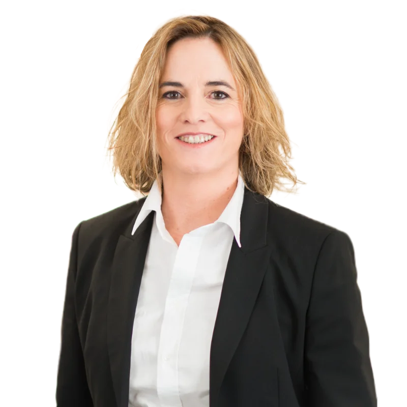 Maria Jesus Suquia Garmendia Portrait of Maria Jesus Suquia Garmendia wearing a black blazer and white shirt, smiling confidently.